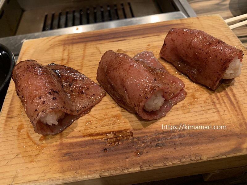 焼肉ジャンボはなれ 肉寿司