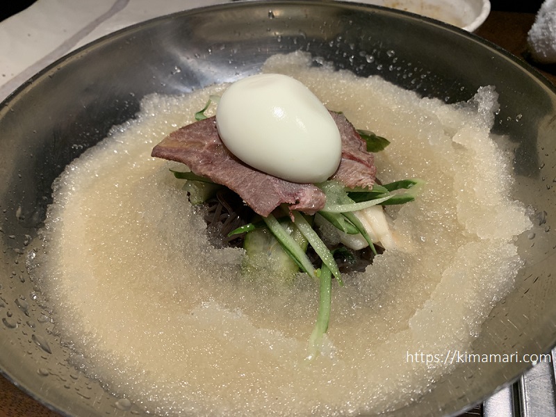 ユッチャン。銀座 葛冷麺